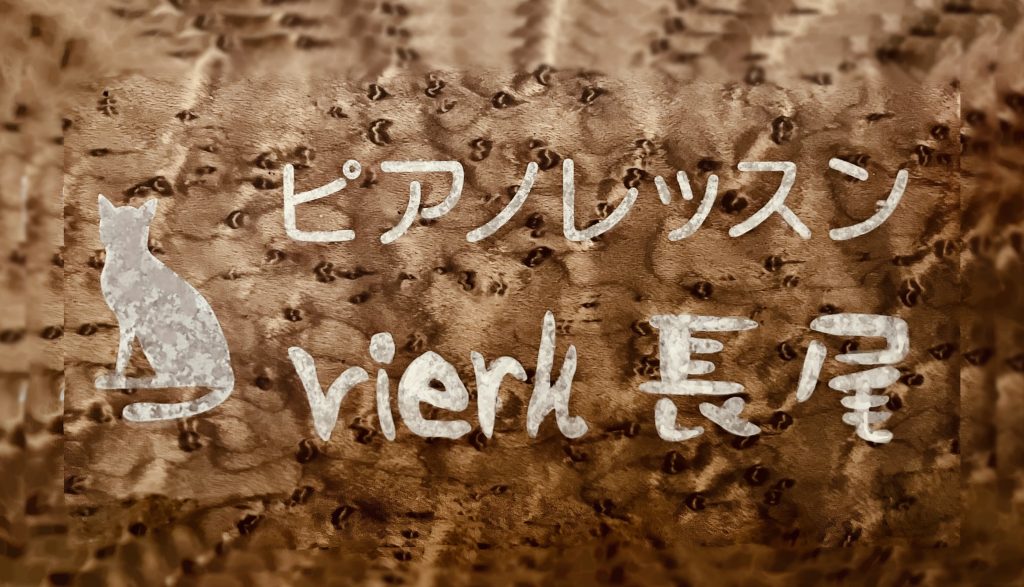 ピアノレッスン　vierk長尾